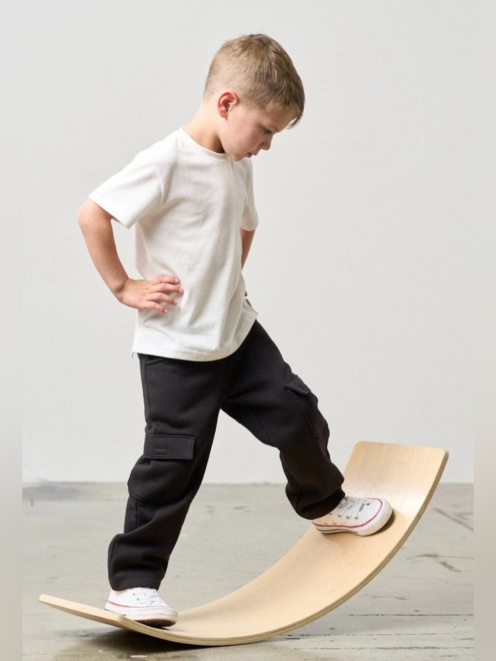 NWT Boys Little Bipsy Black Cargo Sweatpants Size 7 - Picture 4 of 8